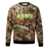 Jersey de cuello redondo con estampado del logotipo retro de Converse para hombre, camuflaje