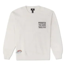 Jersey de cuello redondo con logotipo, tallas asiáticas, «Blanco»