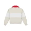 Jersey de cuello redondo con media cremallera YOTD, tallas asiáticas «Beige»