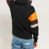 Jersey de cuello redondo para hombre Converse x Rokit con detalles cruzados, negro