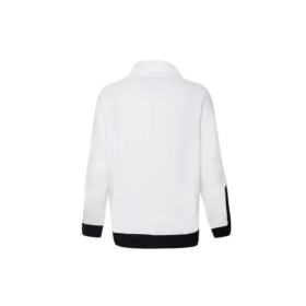 Jersey deportivo de cuello alto con logotipo en colores contrastantes de Converse para hombre, blanco