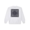 Jersey deportivo de cuello redondo de punto con el logotipo de Converse Cashew para hombre, blanco