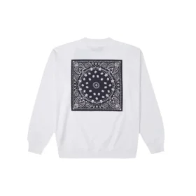 Jersey deportivo de cuello redondo de punto con el logotipo de Converse Cashew para hombre, blanco