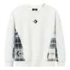 Jersey informal de cuello redondo, tallas asiáticas «Blanco Negro»