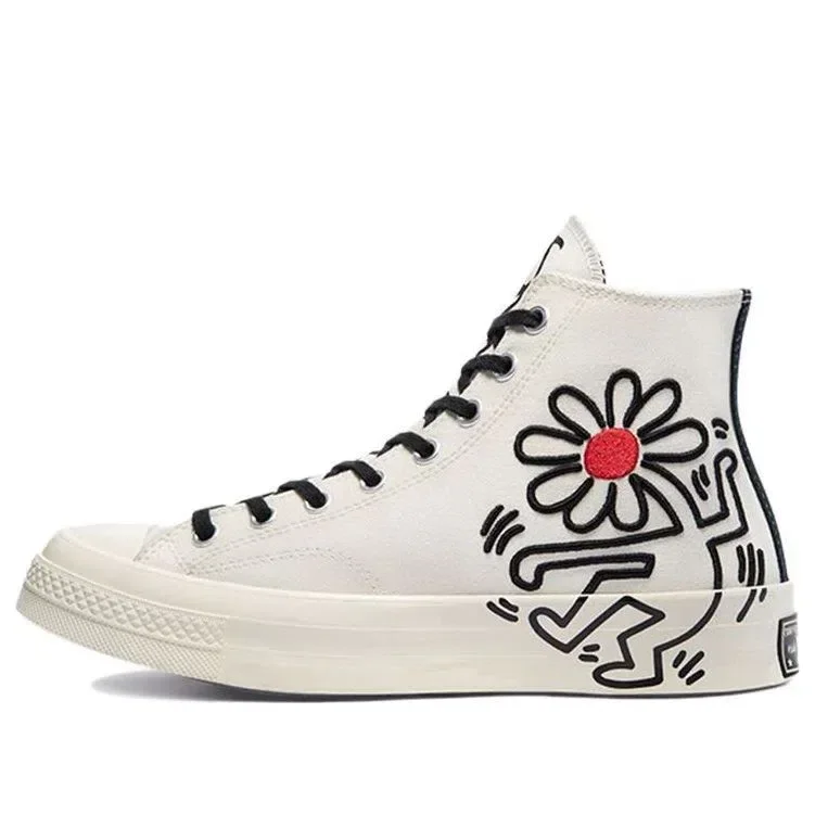 Keith Haring x Converse Chuck 70 High Tops Egret White «Egret Black Red» Keith Haring x Converse Chuck 70 High Tops Egret White «Egret Black Red»