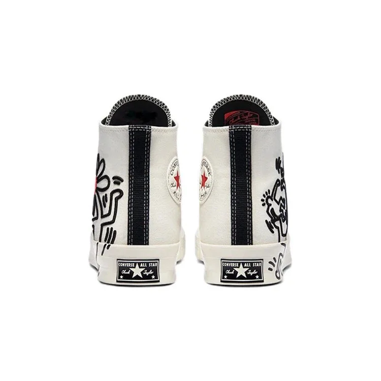 Keith Haring x Converse Chuck 70 High Tops Egret White «Egret Black Red» Keith Haring x Converse Chuck 70 High Tops Egret White «Egret Black Red»
