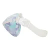 Mochila bandolera ligera manos libres «Blanco-Morado»