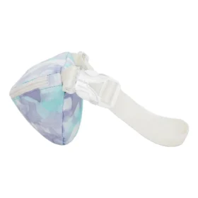 Mochila bandolera ligera manos libres «Blanco-Morado»