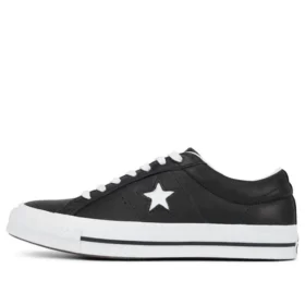 One Star Low Top de piel «Black White»
