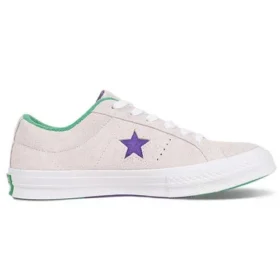 One Star Ox Grand Slam Suede para hombre «Blanco/Morado Court/Verde