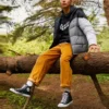 Pantalón chino de pana con doble pliegue, tallas asiáticas «Naranja»