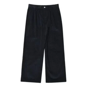 Pantalón chino de pana con doble pliegue, tallas asiáticas «Negro»