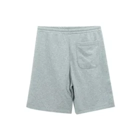 Pantalón corto con estrella bordada y diseño en V, tallas asiáticas «Gris»