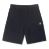 Pantalón corto de felpa de ajuste estándar con estrella bordada y diseño en forma de V, tallas asiáticas «Negro»