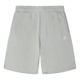 Pantalón corto de felpa Go-To con chevrón de estrellas bordado, corte estándar, tallas asiáticas «Gris»