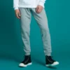 Pantalón de chándal con chevrón y estrella bordada FT Tallas asiáticas «Gris»