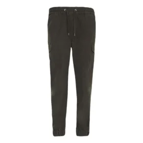 Pantalón jogger informal de tejido con múltiples bolsillos, tallas asiáticas «Gris»