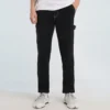 Pantalones cargo de cintura alta Tallas asiáticas «Negro»