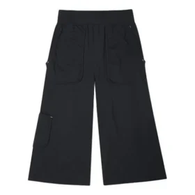 Pantalones cargo rectos de punto/Casual Negro