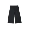 Pantalones cargo rectos de punto/Casual Negro