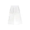 Pantalones cargo rectos de punto, estilo casual, tallas asiáticas «Blanco»