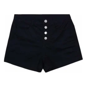 Pantalones cortos deportivos de cintura alta, tallas asiáticas «Negro»