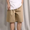 Pantalones cortos holgados de 5 bolsillos, tallas asiáticas «Caqui»
