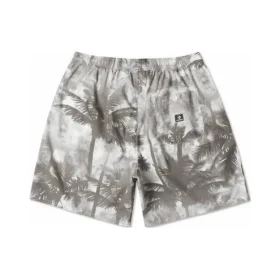 Pantalones cortos Palm Trees de 7″ (talla asiática) «Black Palm»