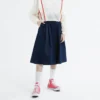 Pantalones culotte, tallas asiáticas, «azul marino»