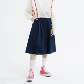 Pantalones culotte, tallas asiáticas, «azul marino»