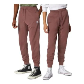 Pantalones de chándal Go-To con estrella bordada y diseño en forma de V, corte estándar, tallas asiáticas «Marrón»