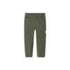 Pantalones de color liso con cintura elástica Tallas asiáticas «Verde oliva»