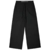 Pantalones de temporada de pierna ancha tejidos, tallas asiáticas «Negro»