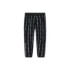 Pantalones deportivos de punto con logo impreso, tallas asiáticas «Negro Blanco»