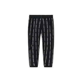 Pantalones deportivos de punto con logo impreso, tallas asiáticas «Negro Blanco» Pantalones deportivos de punto con logo impreso, tallas asiáticas «Negro Blanco»