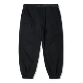 Pantalones informales Converse para hombre, de color liso, con tejido trenzado y cordones, negros