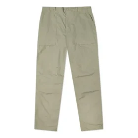 Pantalones informales de hombre Converse de color liso, tejido y corte recto, gris claro y verde