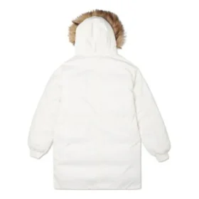 Parka larga de plumón, tallas asiáticas «Blanco»