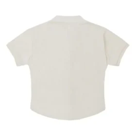 Polo con bordado de letras degradadas Tallas asiáticas «Blanco»