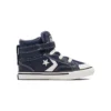Pro Blaze Strap High «Cuero y punto jaspeado – Azul lago»