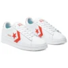 Pro Leather Low «Color Pop – Blanco y amapola brillante»