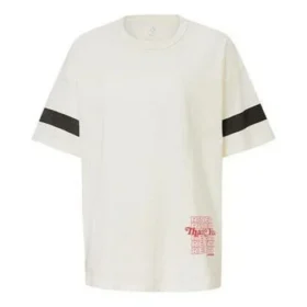 Renew Alphabet Printing Manga corta Blanco
