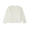 Ropa acolchada reversible de color liso sin capucha, color blanco leche
