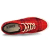 Skid Grip Low «Twisted Plaid – Haute Red»