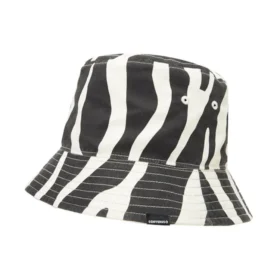 Sombrero de pescador reversible Zebra «Black»