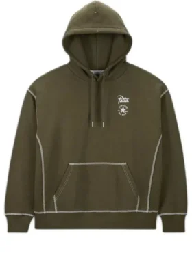 Sudadera con capucha Converse x Patta Gold Standard, tallas asiáticas, «Utility Green Heather»