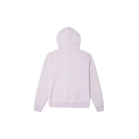 Sudadera con capucha de color liso bordada, morada