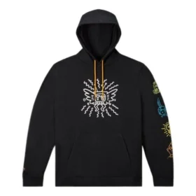 Sudadera con capucha de felpa Converse x Keith Haring, tallas asiáticas «Negro»