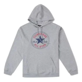 Sudadera con capucha de felpa Go-To All Star Patch de corte estándar, tallas asiáticas, «Gris»