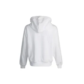 Sudadera con capucha de manga larga y logotipo pequeño, color blanco